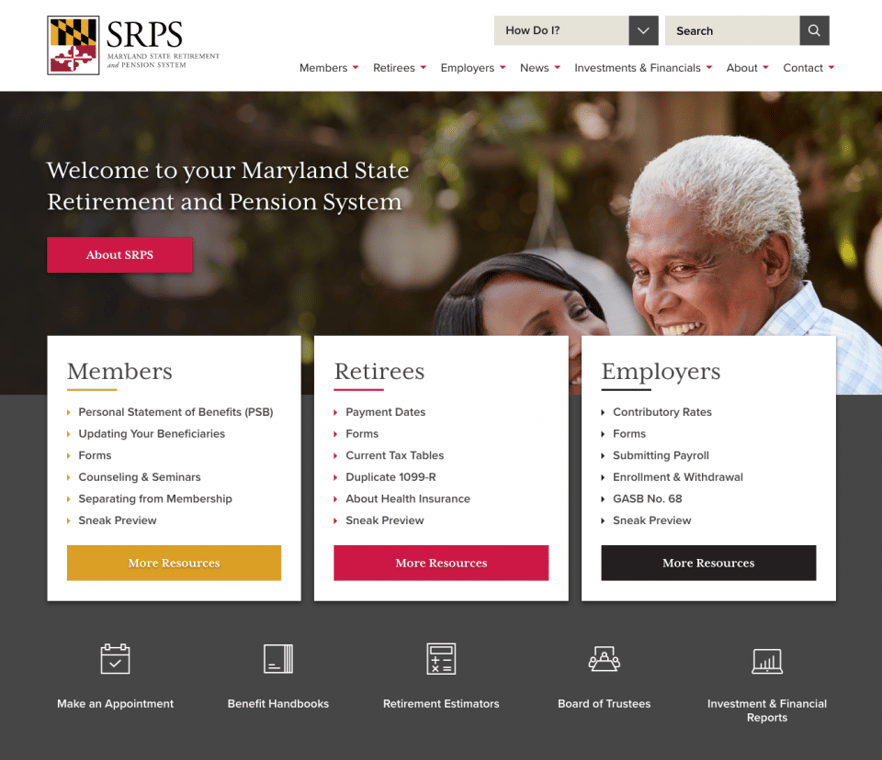 Maryland state retirement and pension system